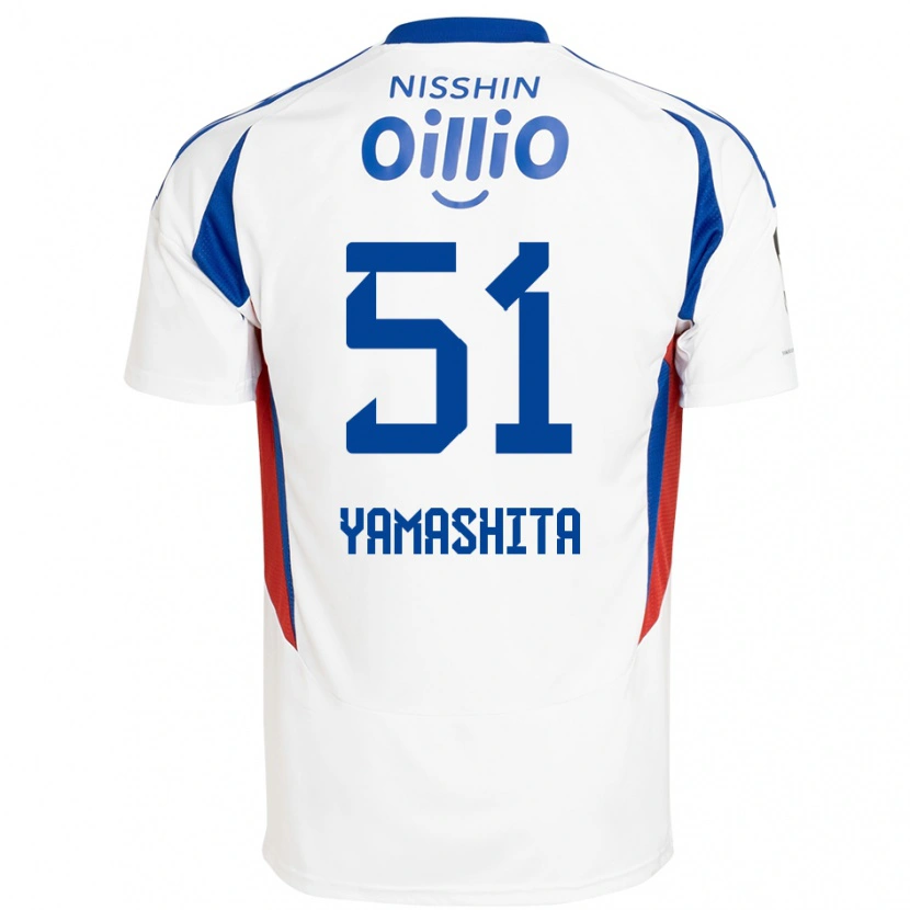 Danxen Kinder Shoma Yamashita #51 Königsblau Weiß Auswärtstrikot Trikot 2025/26 T-Shirt Schweiz