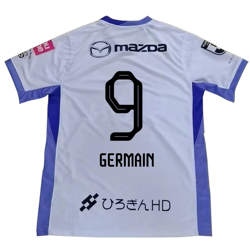 Danxen Kinder Ryo Germain #9 Lila Orange Auswärtstrikot Trikot 2025/26 T-Shirt Schweiz