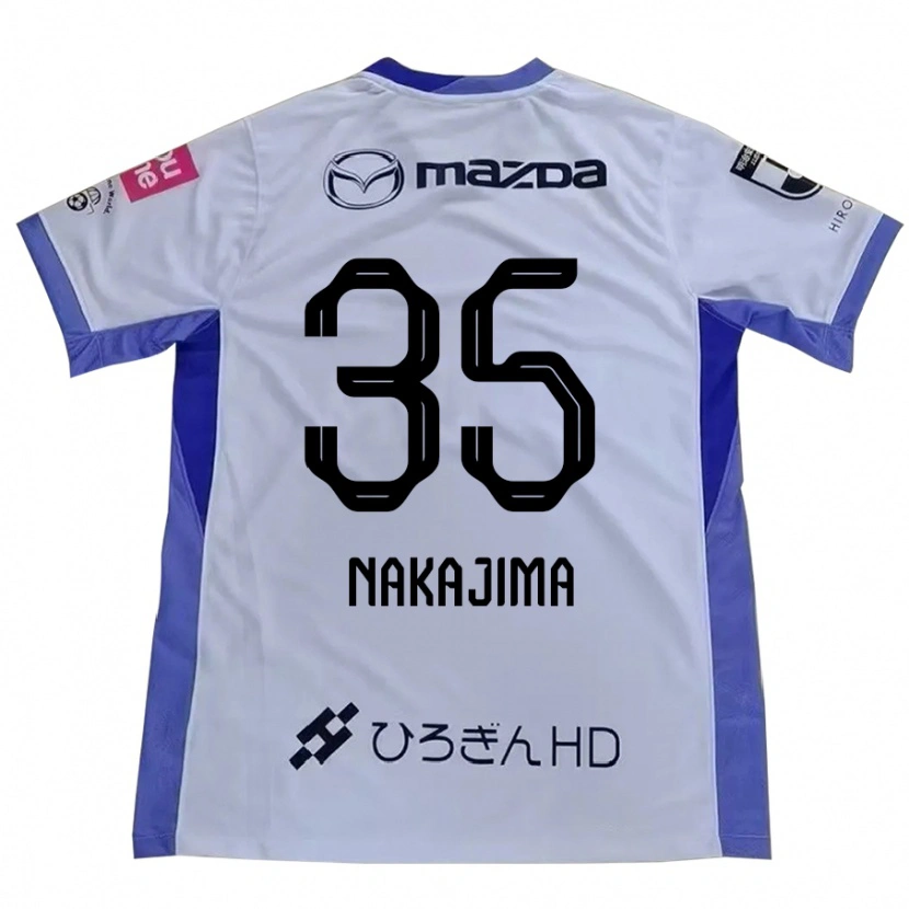 Danxen Kinder Yotaro Nakajima #35 Weiß Orange Auswärtstrikot Trikot 2025/26 T-Shirt Schweiz