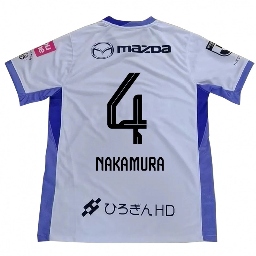Danxen Kinder Kaede Nakamura #4 Lila Orange Auswärtstrikot Trikot 2025/26 T-Shirt Schweiz