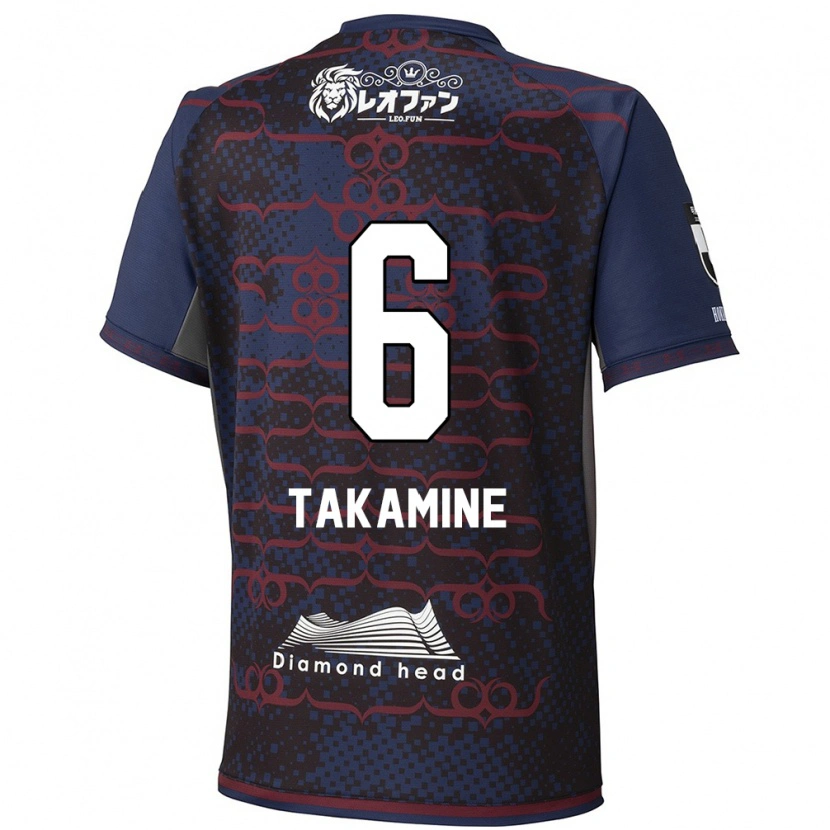 Danxen Kinder Tomoki Takamine #6 Blau Rot Auswärtstrikot Trikot 2025/26 T-Shirt Schweiz
