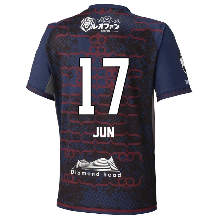 Danxen Kinder Jun Kodama #17 Blau Rot Auswärtstrikot Trikot 2025/26 T-Shirt Schweiz