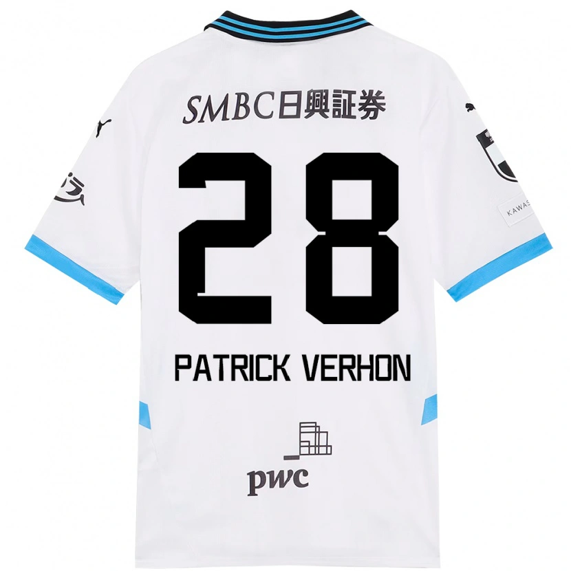 Danxen Kinder Patrick Verhon #28 Himmelblau Schwarz Auswärtstrikot Trikot 2025/26 T-Shirt Schweiz