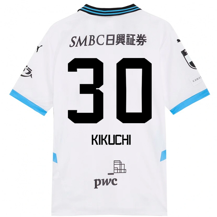 Danxen Kinder Kyo Kikuchi #30 Himmelblau Schwarz Auswärtstrikot Trikot 2025/26 T-Shirt Schweiz