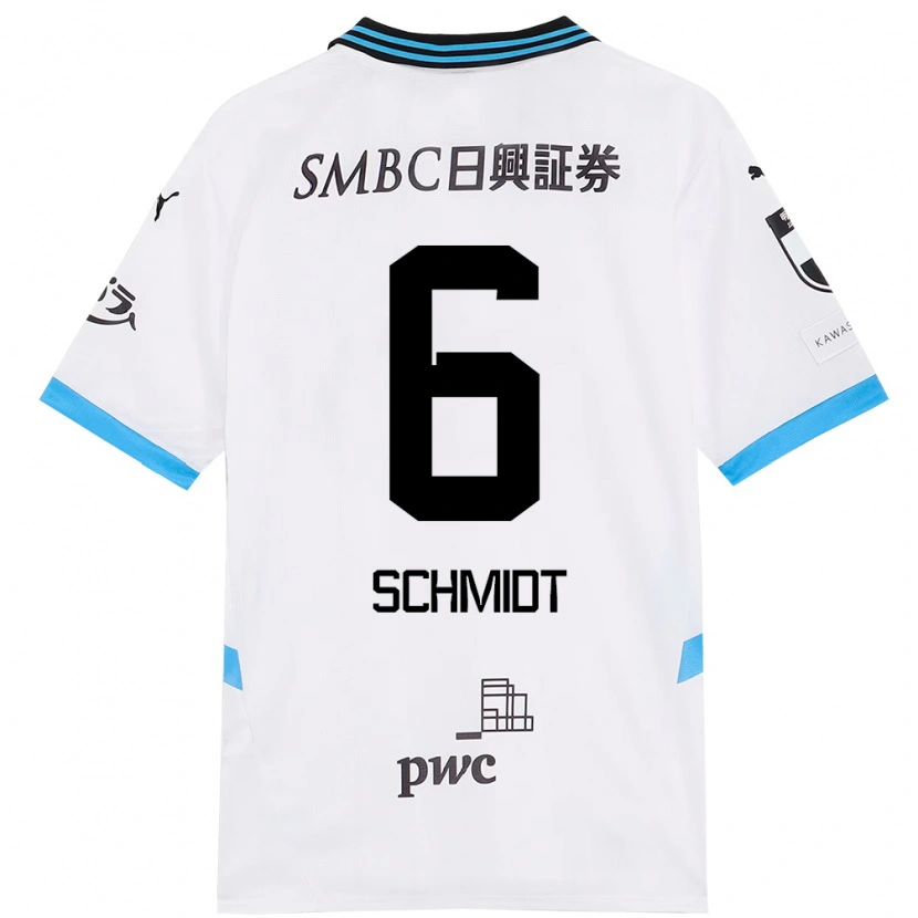 Danxen Kinder Joao Schmidt #6 Himmelblau Schwarz Auswärtstrikot Trikot 2025/26 T-Shirt Schweiz