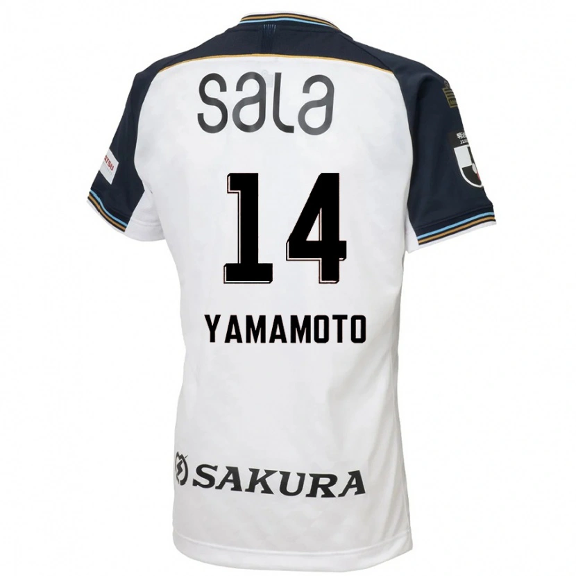 Danxen Kinder Shota Yamamoto #14 Himmelblau Schwarz Auswärtstrikot Trikot 2025/26 T-Shirt Schweiz
