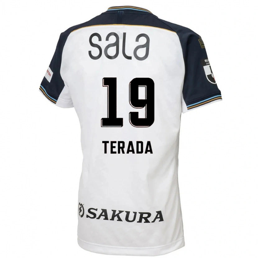 Danxen Kinder Akihiko Terada #19 Weiß Schwarz Auswärtstrikot Trikot 2025/26 T-Shirt Schweiz