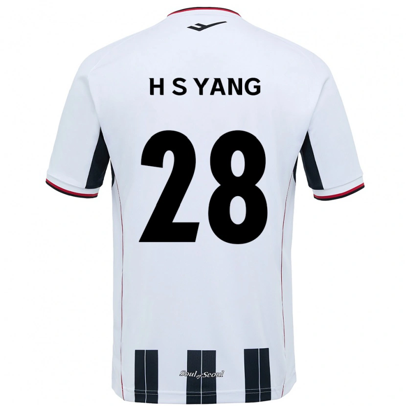 Danxen Kinder Seung-Hyeon Yang #28 Schwarz Rot Auswärtstrikot Trikot 2025/26 T-Shirt Schweiz
