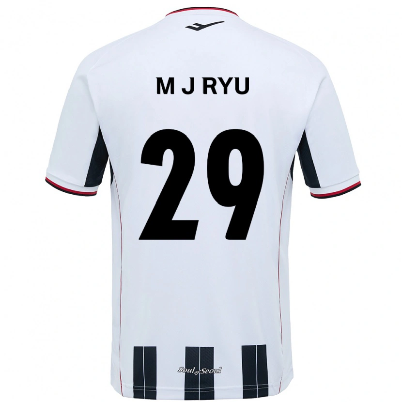 Danxen Kinder Jae-Moon Ryu #29 Schwarz Rot Auswärtstrikot Trikot 2025/26 T-Shirt Schweiz
