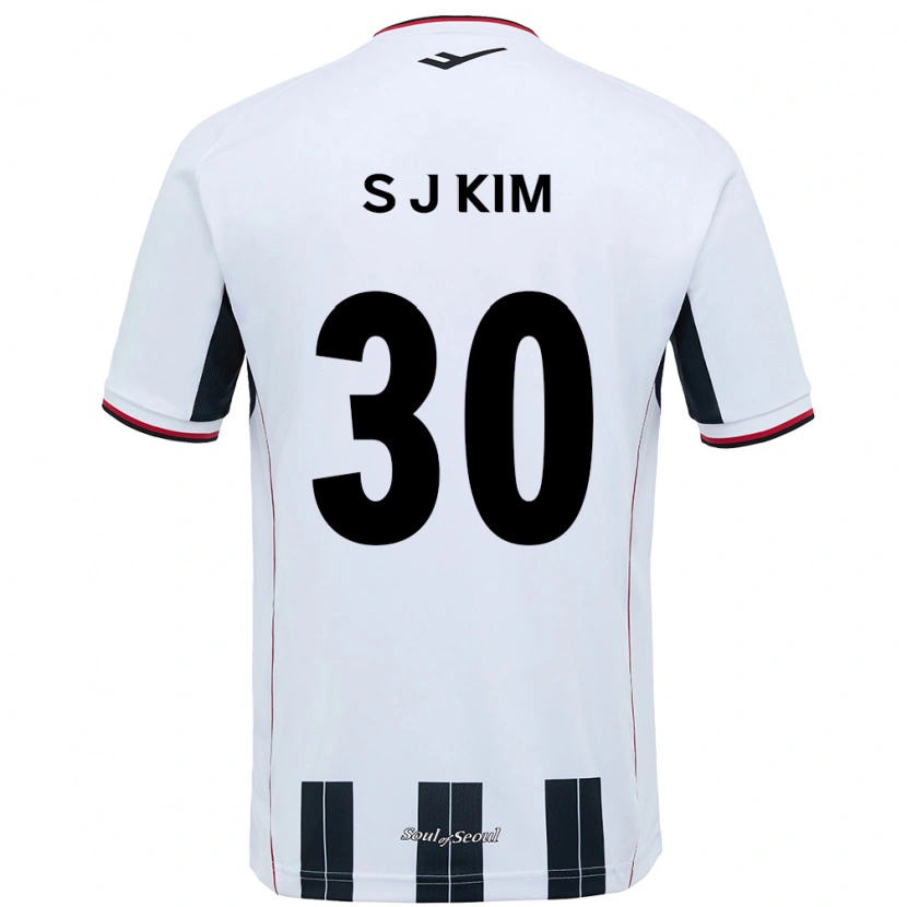 Danxen Kinder Ju-Sung Kim #30 Schwarz Rot Auswärtstrikot Trikot 2025/26 T-Shirt Schweiz