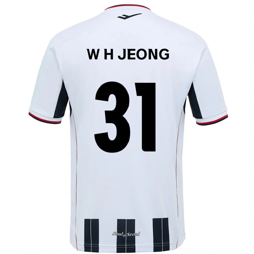 Danxen Kinder Hyun-Woong Jeong #31 Schwarz Rot Auswärtstrikot Trikot 2025/26 T-Shirt Schweiz