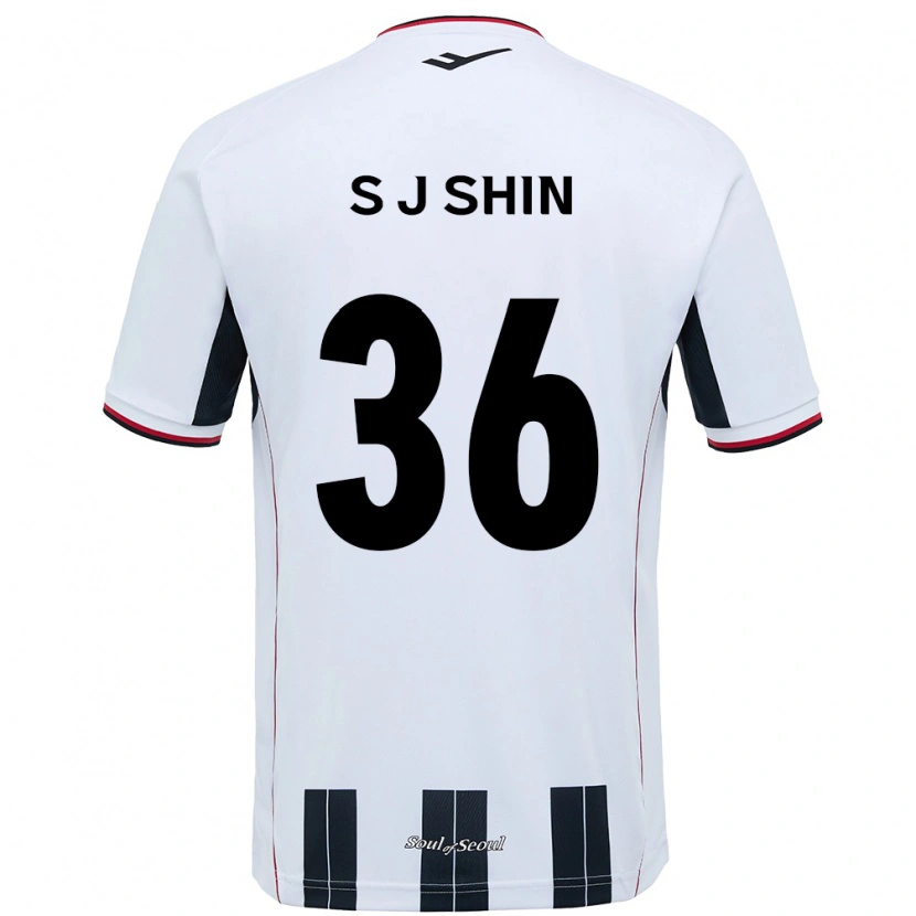 Danxen Kinder Ji-Seop Shin #36 Schwarz Rot Auswärtstrikot Trikot 2025/26 T-Shirt Schweiz