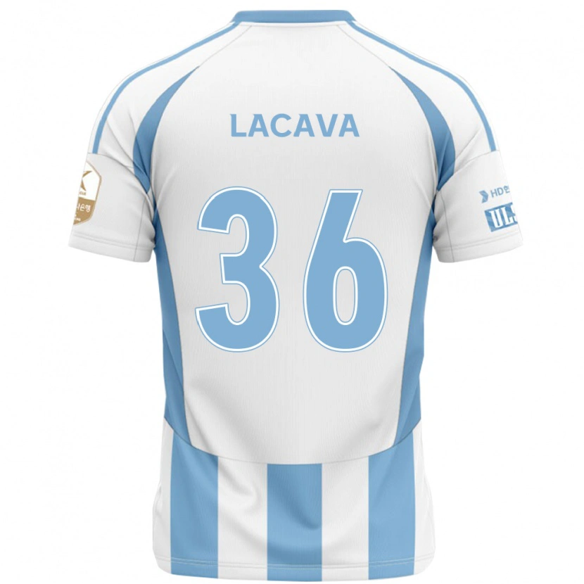 Danxen Kinder Matías Lacava #36 Königsblau Gelb Auswärtstrikot Trikot 2025/26 T-Shirt Schweiz
