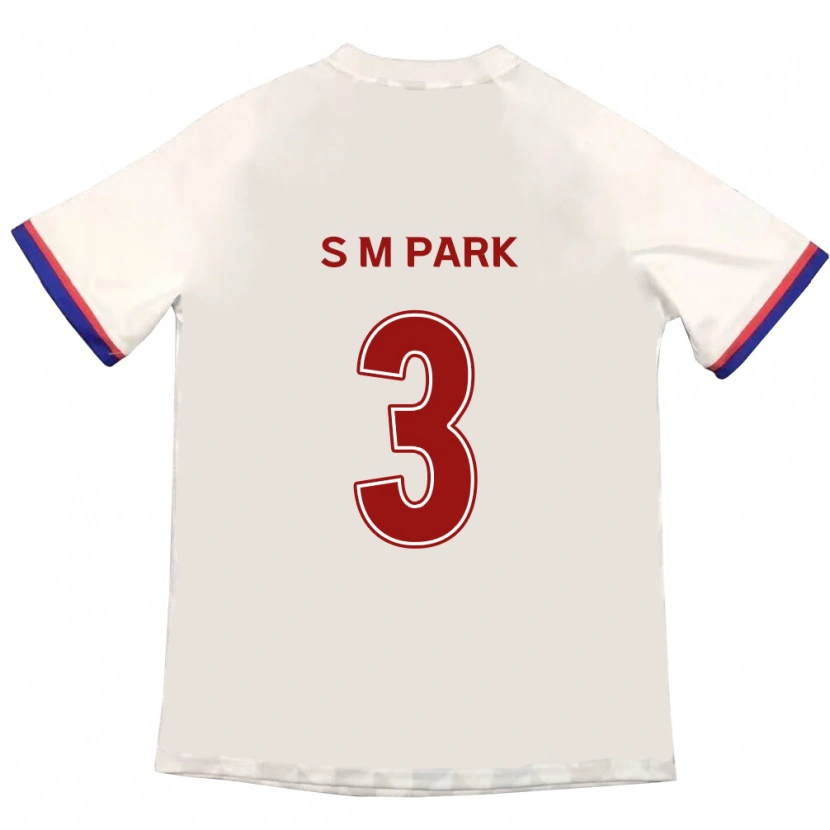 Danxen Kinder Min-Seo Park #3 Off-White Rot Auswärtstrikot Trikot 2025/26 T-Shirt Schweiz