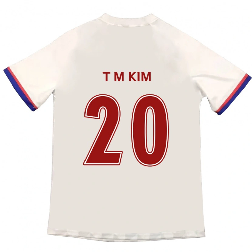 Danxen Kinder Tae-Min Kim #20 Off-White Rot Auswärtstrikot Trikot 2025/26 T-Shirt Schweiz