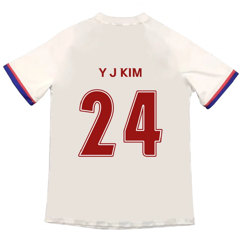 Danxen Kinder Ju-Yeop Kim #24 Königsblau Rot Auswärtstrikot Trikot 2025/26 T-Shirt Schweiz