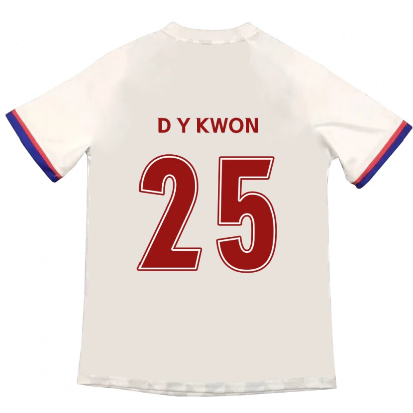 Danxen Kinder Do-Yeong Kwon #25 Off-White Rot Auswärtstrikot Trikot 2025/26 T-Shirt Schweiz