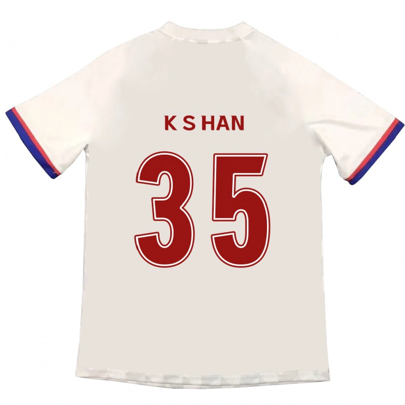 Danxen Kinder Sang-Kyu Han #35 Königsblau Rot Auswärtstrikot Trikot 2025/26 T-Shirt Schweiz