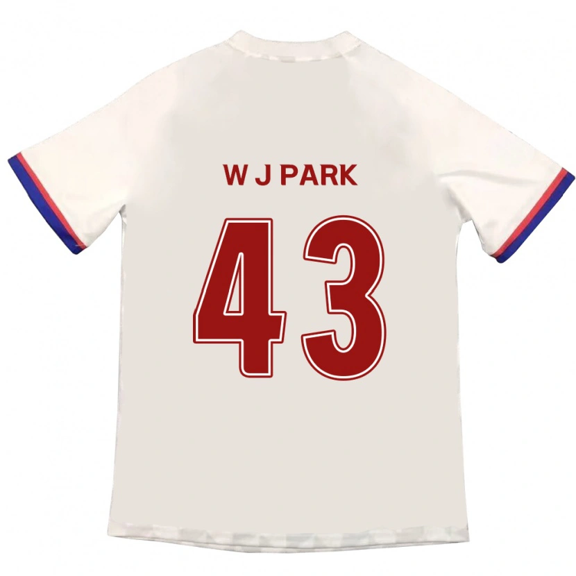 Danxen Kinder Jin-Woo Park #43 Off-White Rot Auswärtstrikot Trikot 2025/26 T-Shirt Schweiz