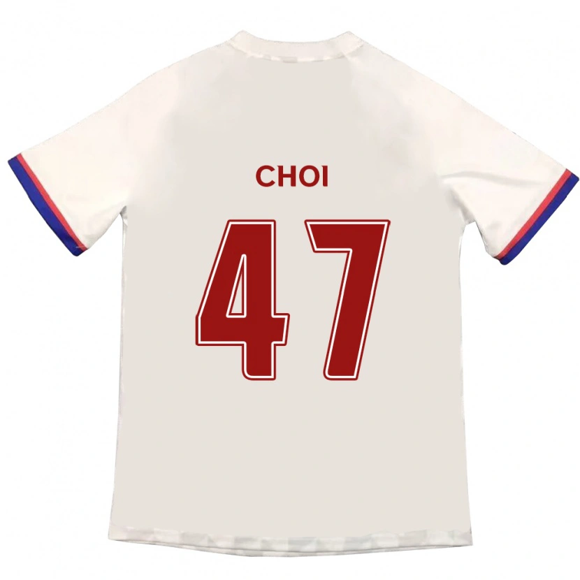 Danxen Kinder San Choi #47 Off-White Rot Auswärtstrikot Trikot 2025/26 T-Shirt Schweiz