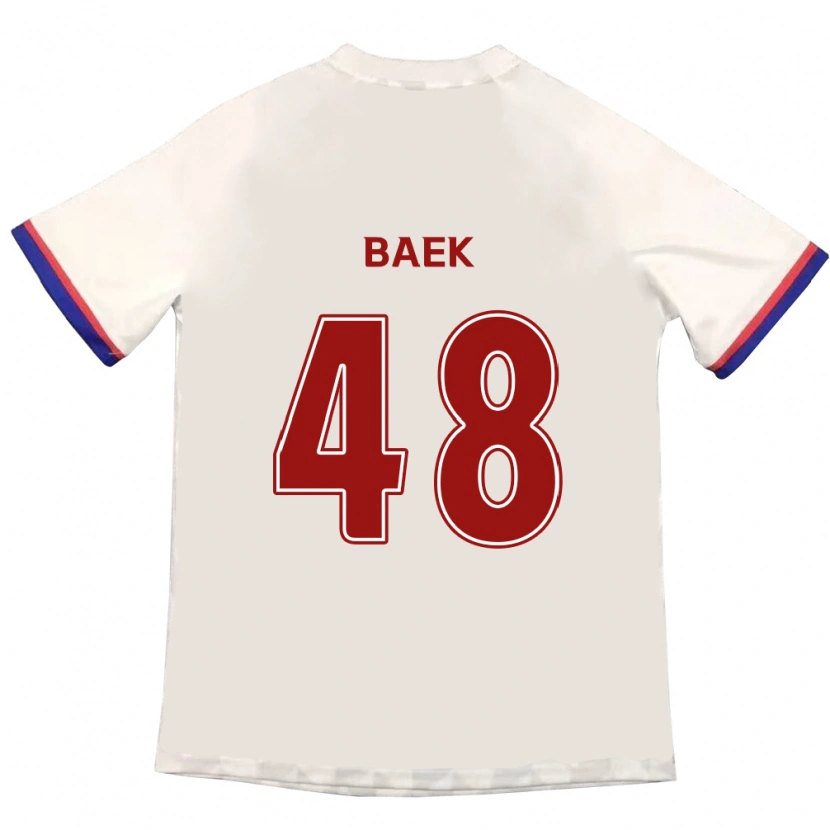 Danxen Kinder Kyeong Baek #48 Off-White Rot Auswärtstrikot Trikot 2025/26 T-Shirt Schweiz