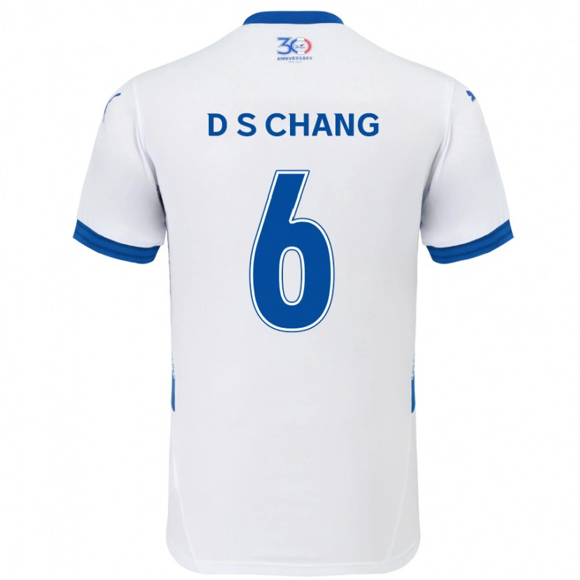Danxen Kinder Se-Dong Chang #6 Königsblau Weiß Auswärtstrikot Trikot 2025/26 T-Shirt Schweiz