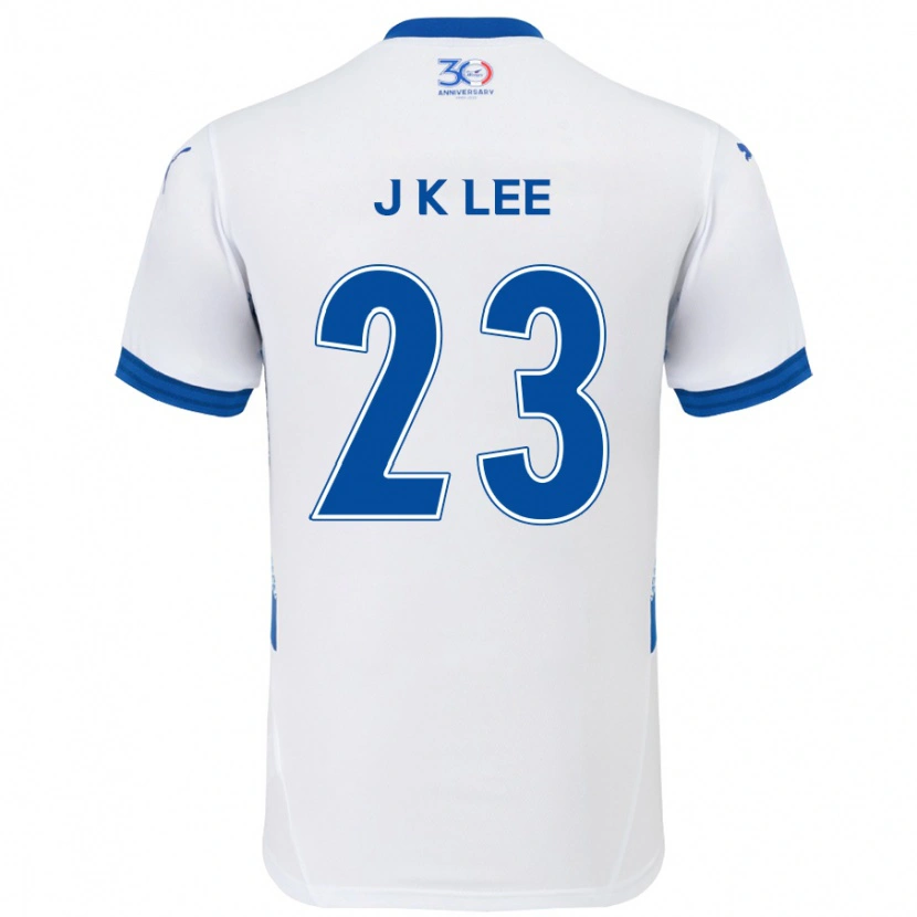 Danxen Kinder Ki-Je Lee #23 Weiß Königsblau Auswärtstrikot Trikot 2025/26 T-Shirt Schweiz