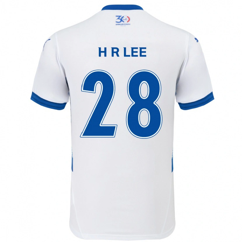 Danxen Kinder Heun-Ryoul Lee #28 Weiß Königsblau Auswärtstrikot Trikot 2025/26 T-Shirt Schweiz