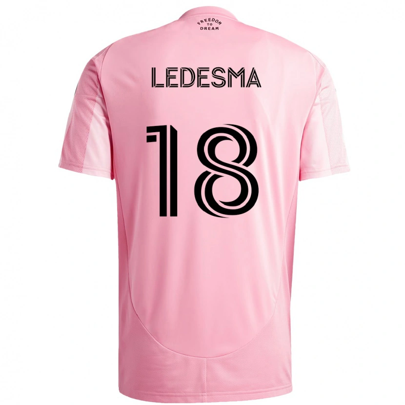 Danxen Herren Santiago Ledesma #18 Schwarz Rosa Heimtrikot Trikot 2025/26 T-Shirt Schweiz