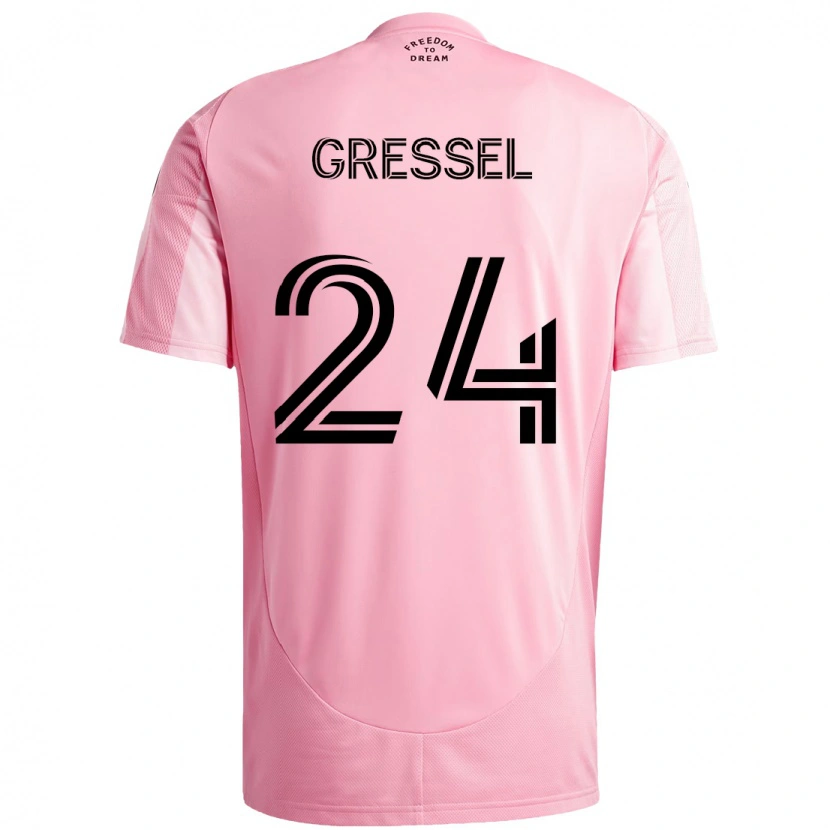 Danxen Herren Julian Gressel #24 Rosa Schwarz Heimtrikot Trikot 2025/26 T-Shirt Schweiz