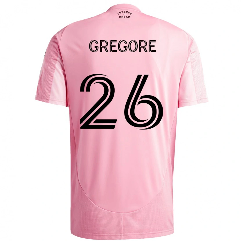 Danxen Herren Gregore #26 Schwarz Rosa Heimtrikot Trikot 2025/26 T-Shirt Schweiz