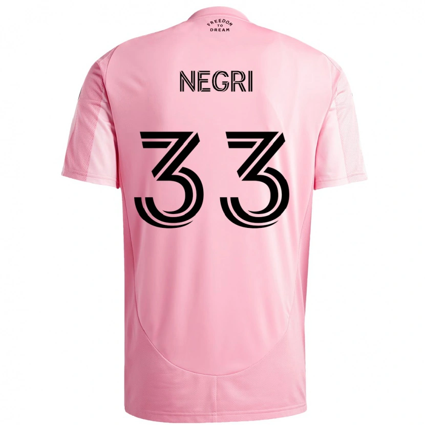 Danxen Herren Franco Negri #33 Schwarz Rosa Heimtrikot Trikot 2025/26 T-Shirt Schweiz