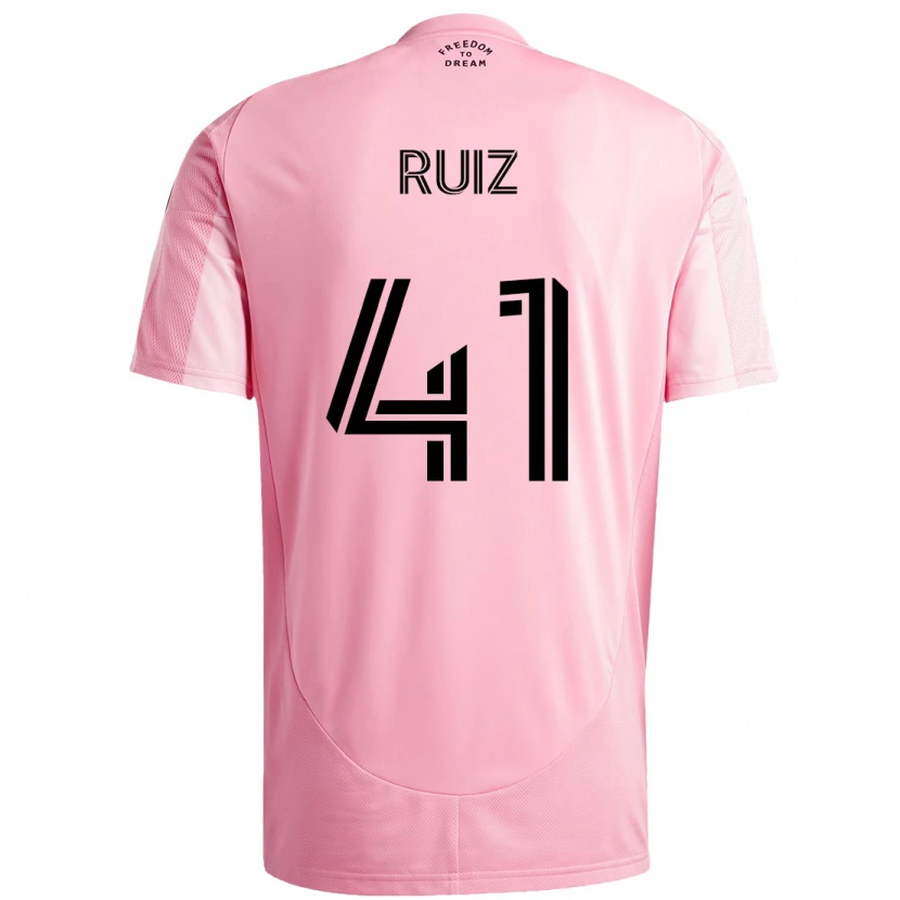 Danxen Herren David Ruíz #41 Schwarz Rosa Heimtrikot Trikot 2025/26 T-Shirt Schweiz