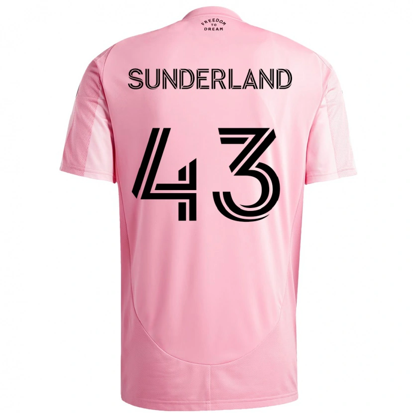 Danxen Herren Lawson Sunderland #43 Schwarz Rosa Heimtrikot Trikot 2025/26 T-Shirt Schweiz