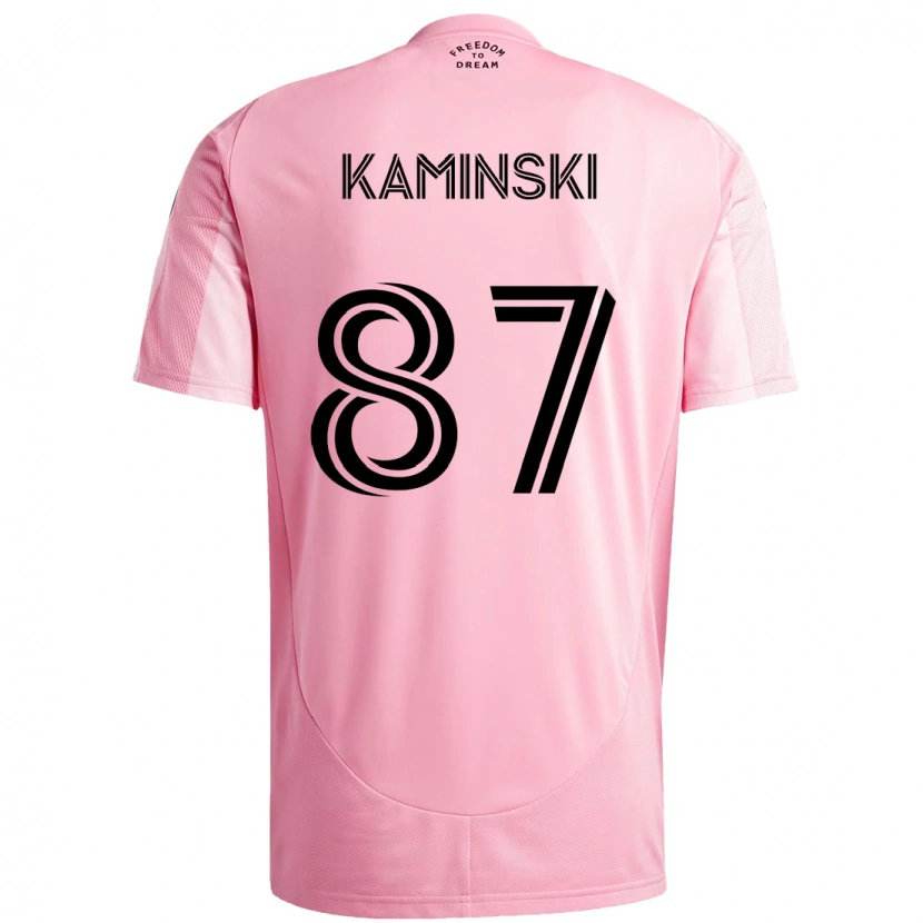 Danxen Herren Brett Kaminski #87 Rosa Schwarz Heimtrikot Trikot 2025/26 T-Shirt Schweiz