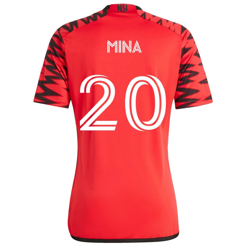 Danxen Herren Juan Mina #20 Rot Schwarz Heimtrikot Trikot 2025/26 T-Shirt Schweiz