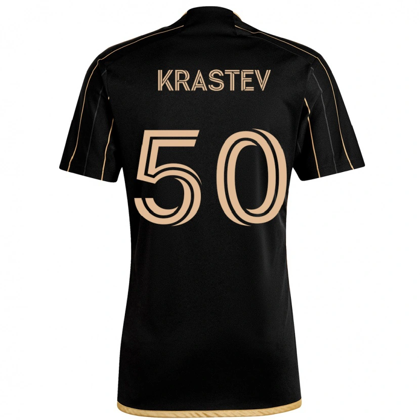 Danxen Herren Filip Krastev #50 Schwarz Braun Heimtrikot Trikot 2025/26 T-Shirt Schweiz