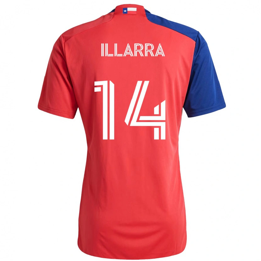 Danxen Herren Asier Illarramendi #14 Hellblau Rot Heimtrikot Trikot 2025/26 T-Shirt Schweiz