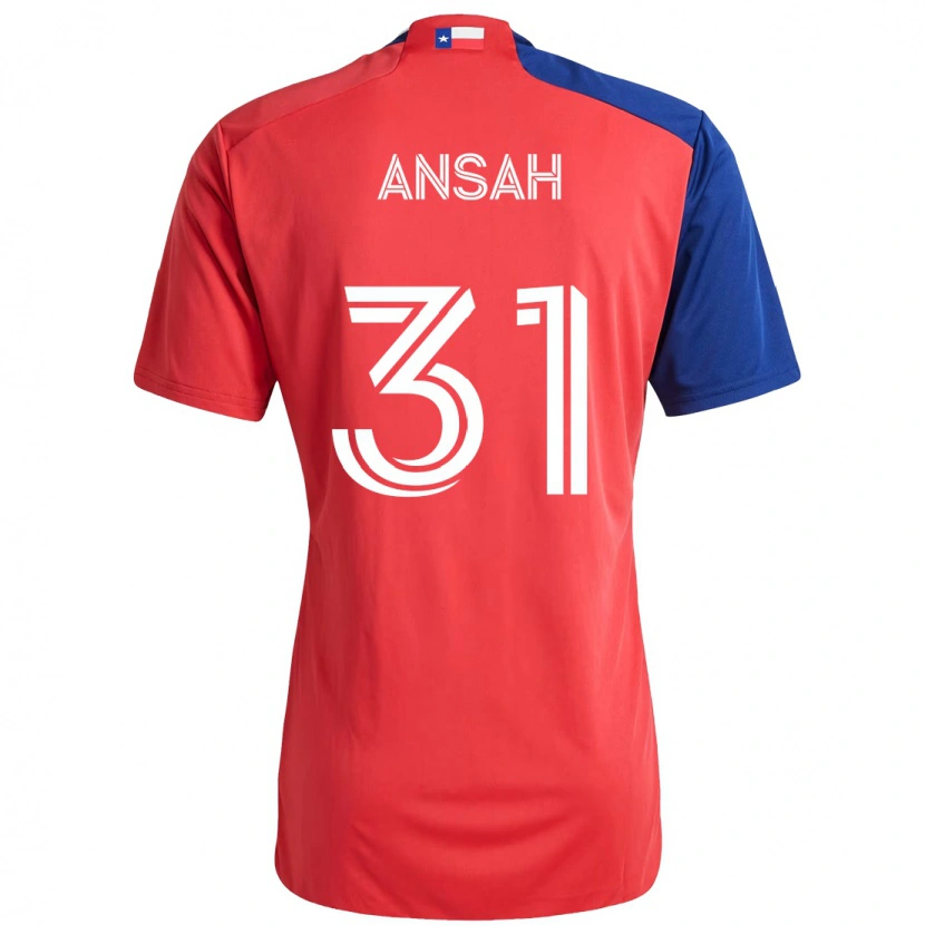 Danxen Herren Eugene Ansah #31 Hellblau Rot Heimtrikot Trikot 2025/26 T-Shirt Schweiz