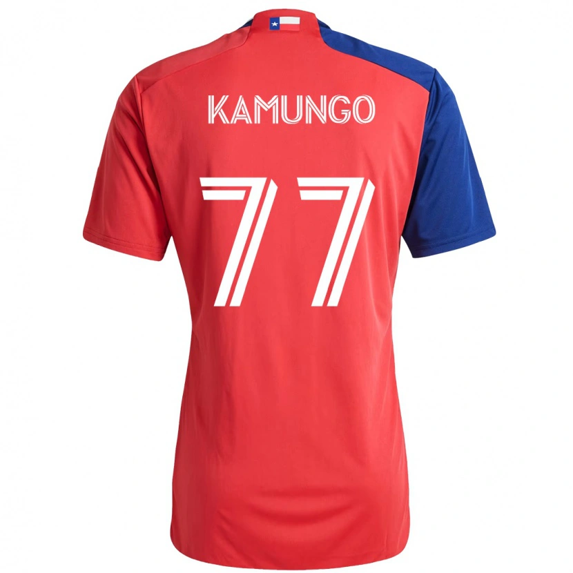 Danxen Herren Bernard Kamungo #77 Hellblau Rot Heimtrikot Trikot 2025/26 T-Shirt Schweiz