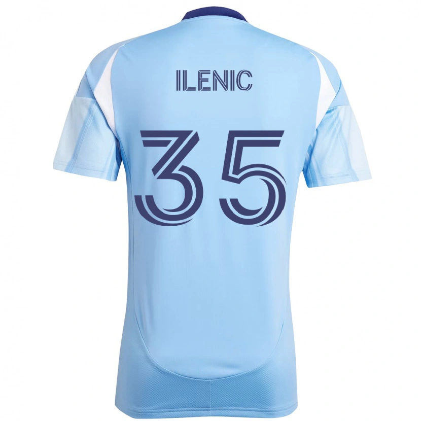 Danxen Herren Mitja Ilenič #35 Hellblau Heimtrikot Trikot 2025/26 T-Shirt Schweiz