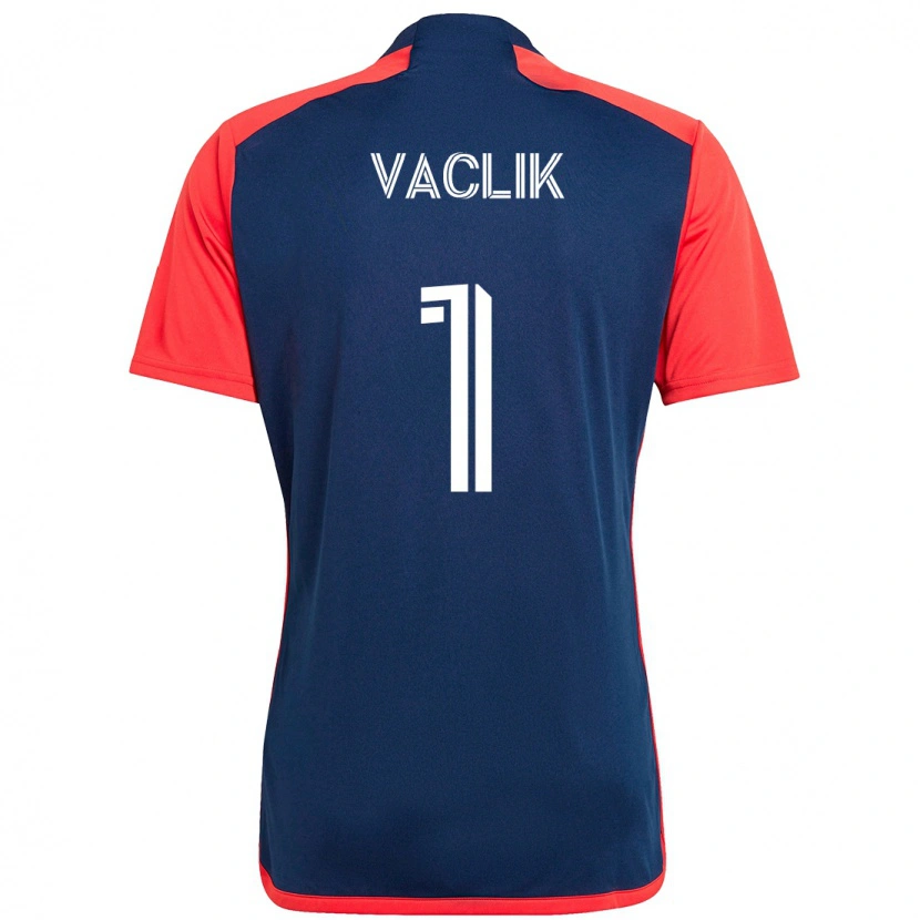 Danxen Herren Tomas Vaclik #1 Blau Rot Heimtrikot Trikot 2025/26 T-Shirt Schweiz