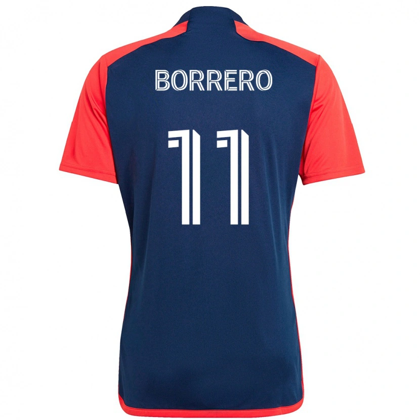 Danxen Herren Dylan Borrero #11 Blau Rot Heimtrikot Trikot 2025/26 T-Shirt Schweiz