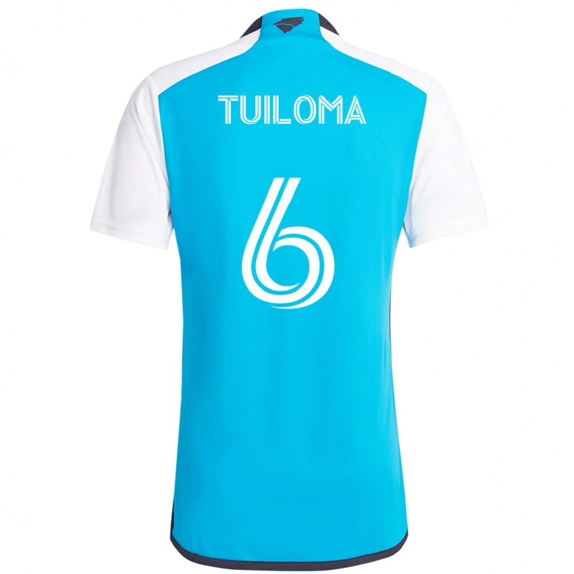 Danxen Herren Bill Tuiloma #6 Himmelblau Weiß Heimtrikot Trikot 2025/26 T-Shirt Schweiz