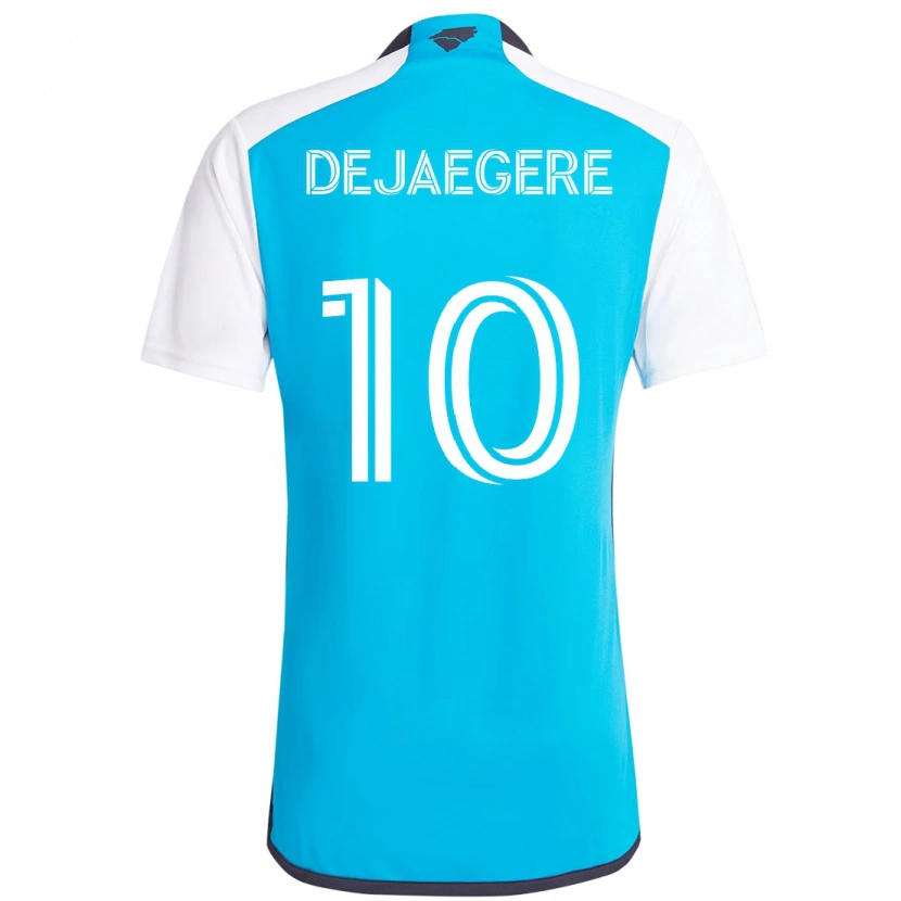 Danxen Herren Brecht Dejaegere #10 Himmelblau Weiß Heimtrikot Trikot 2025/26 T-Shirt Schweiz