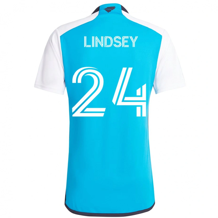 Danxen Herren Jaylin Lindsey #24 Himmelblau Weiß Heimtrikot Trikot 2025/26 T-Shirt Schweiz