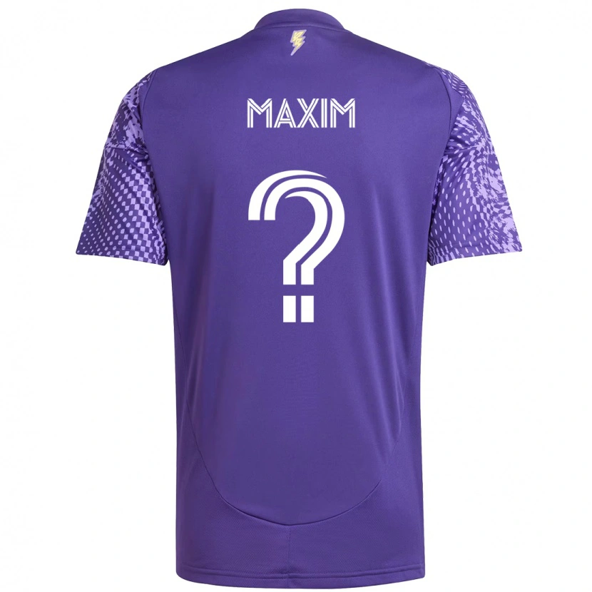 Danxen Herren Luca Maxim #0 Lila Weiß Heimtrikot Trikot 2025/26 T-Shirt Schweiz