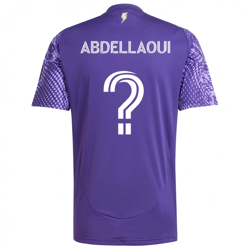 Danxen Herren Noham Abdellaoui #0 Weiß Lila Heimtrikot Trikot 2025/26 T-Shirt Schweiz