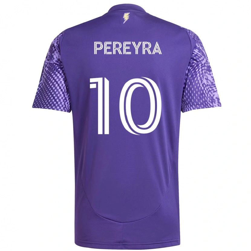 Danxen Herren Mauricio Pereyra #10 Weiß Lila Heimtrikot Trikot 2025/26 T-Shirt Schweiz