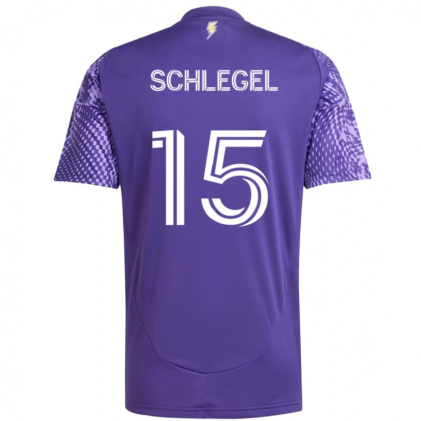 Danxen Herren Rodrigo Schlegel #15 Weiß Lila Heimtrikot Trikot 2025/26 T-Shirt Schweiz
